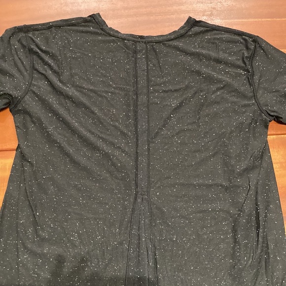 Lululemon Splatter Dye black tie back tee - Picture 2 of 4